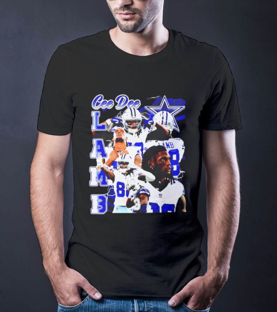 CeeDee Lamb Dallas Cowboys Collage LAMB 88 T-Shirt