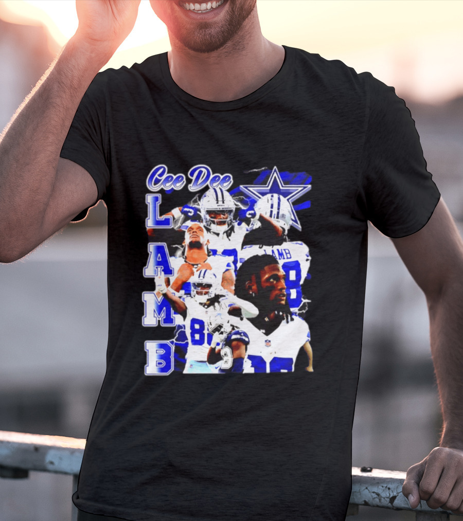 CeeDee Lamb Dallas Cowboys Collage LAMB 88 T-Shirt