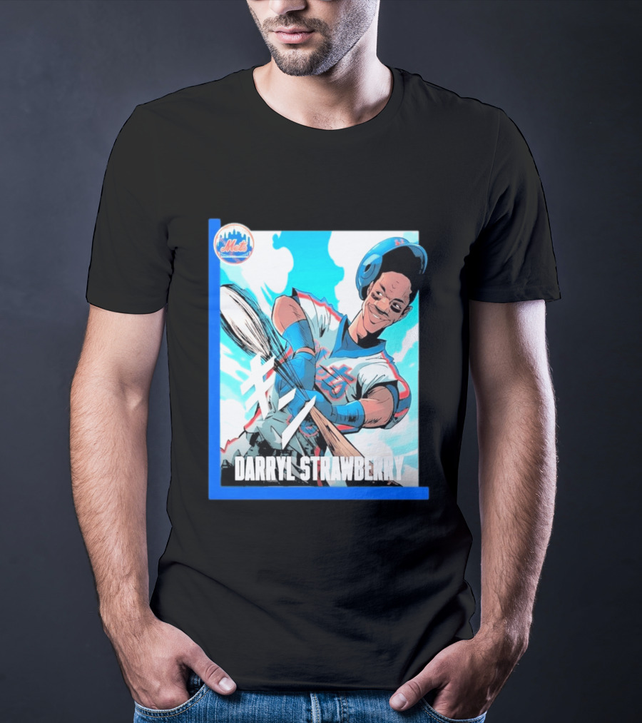 Darryl Strawberry NYC Mets Baseball Manga T-Shirt