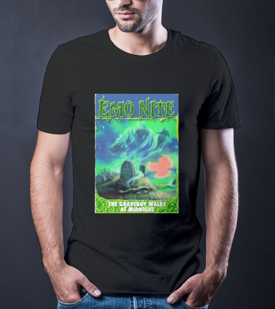 Emo Nite The Graveboy Walks At Midnight Goosebumps T-Shirt