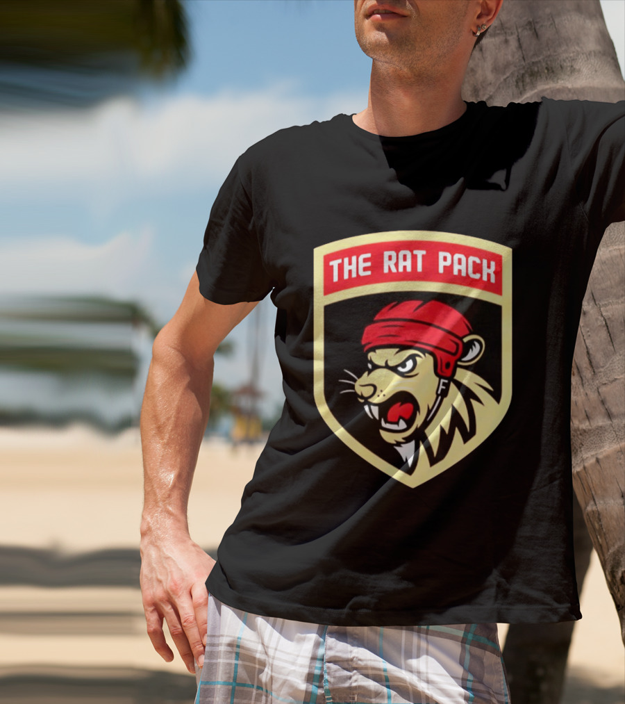 Florida Panthers The Rat Pack NHL Hockey Fierce Lion Head T-Shirt