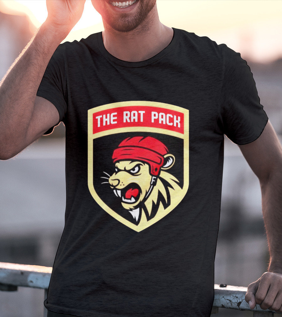 Florida Panthers The Rat Pack NHL Hockey Fierce Lion Head T-Shirt
