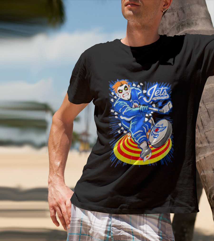 Winnipeg Jets Danhausen Winnipeghausen Hockey Collaboration T-Shirt