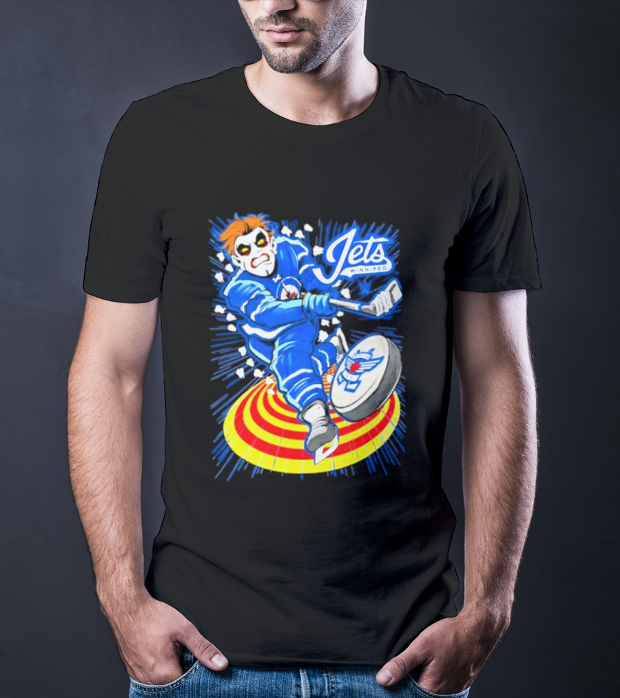 Winnipeg Jets Danhausen Winnipeghausen Hockey Collaboration T-Shirt