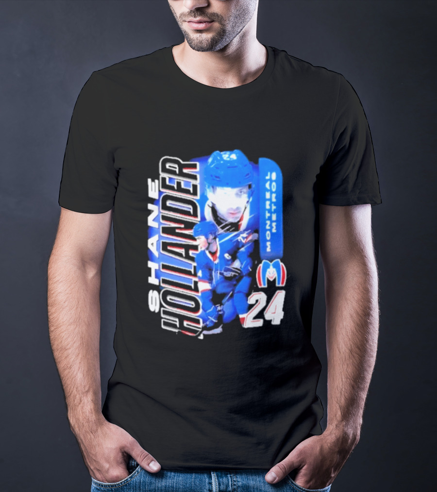 Shane Hollander 24 Montreal Metros Hockey Movie Rivalry T-Shirt