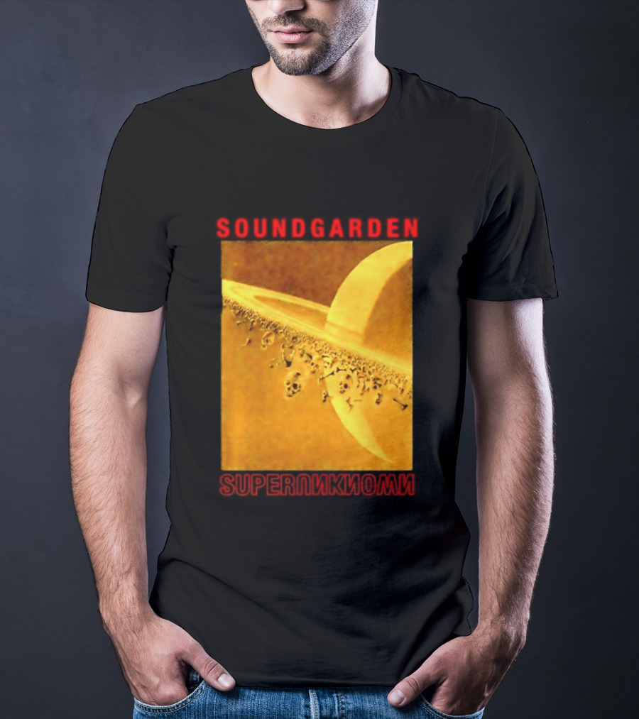 Soundgarden Superunknown Saturn Skulls Grunge Chris Cornell T-Shirt