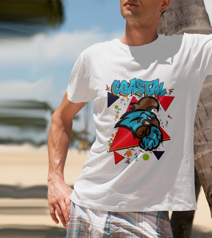 Coastal Carolina Chanticleers 90s NCAA Football 2026 Two Sided T-Shirt