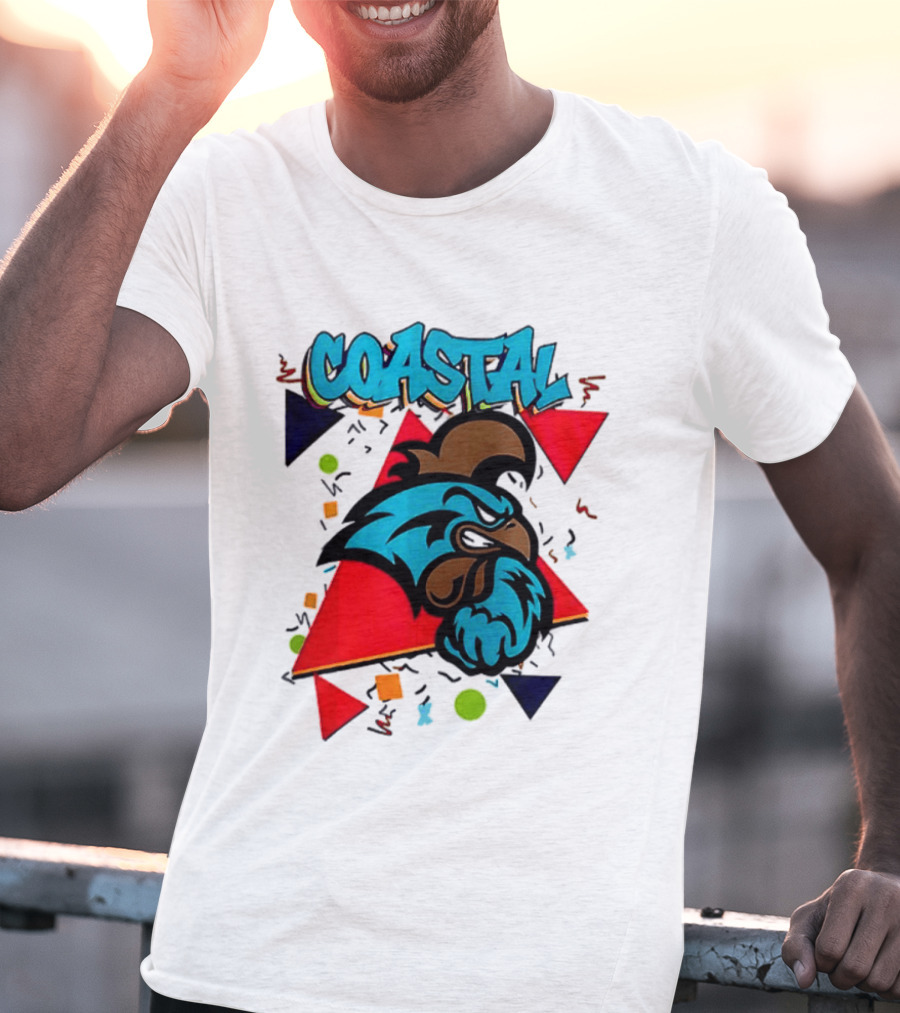 Coastal Carolina Chanticleers 90s NCAA Football 2026 Two Sided T-Shirt