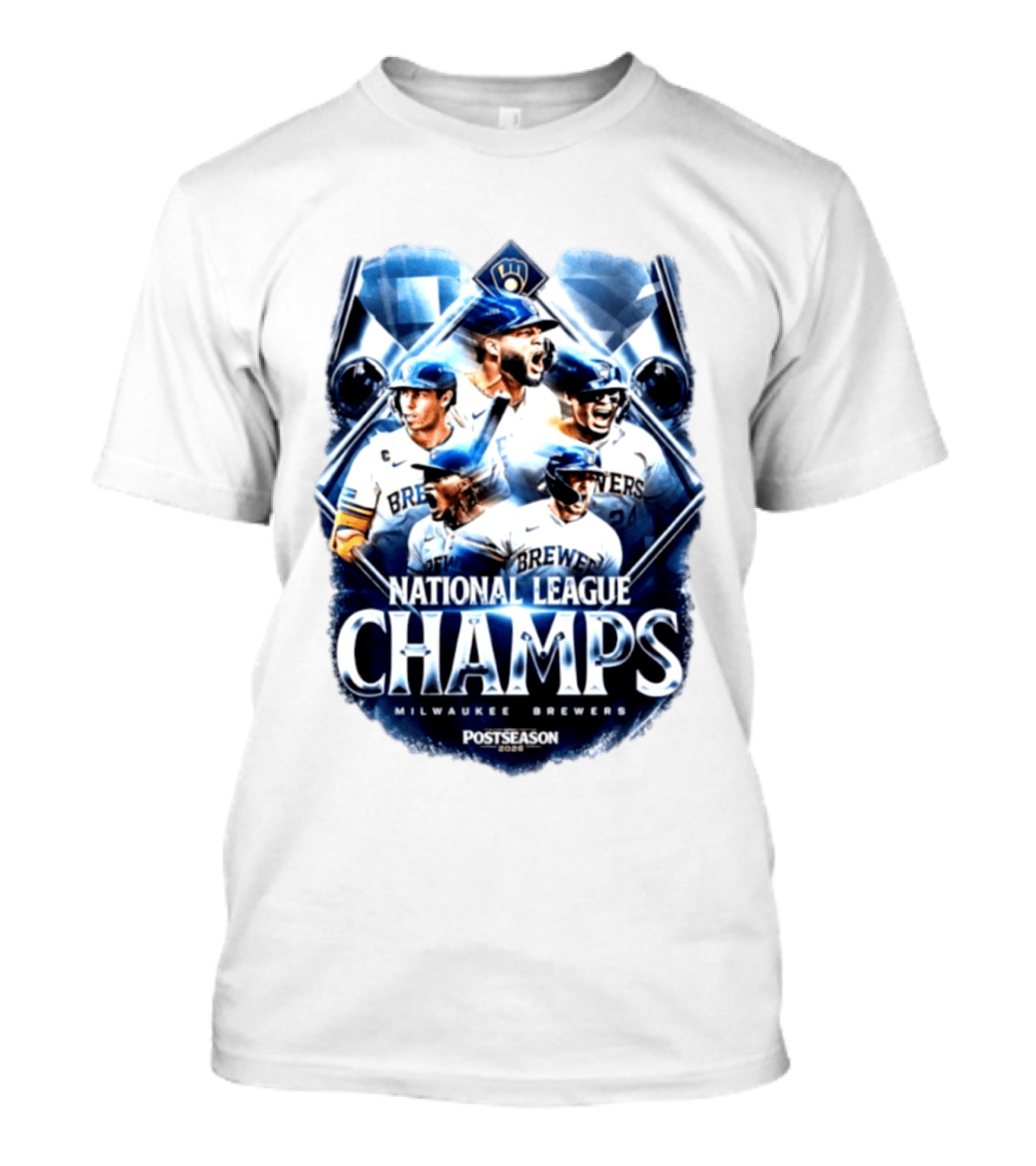 Milwaukee Brewers National League Champs 2026 Postseason T-Shirt