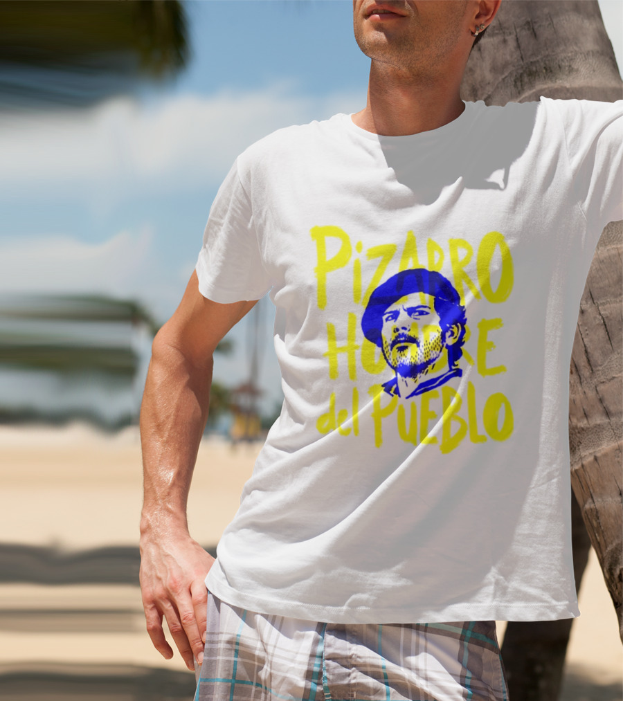 Pizarro Hombre Del Pueblo Latin American Yellow Blue T-Shirt