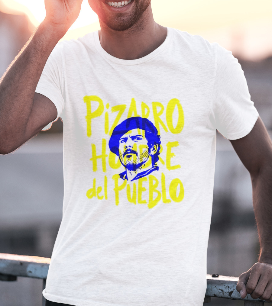 Pizarro Hombre Del Pueblo Latin American Yellow Blue T-Shirt