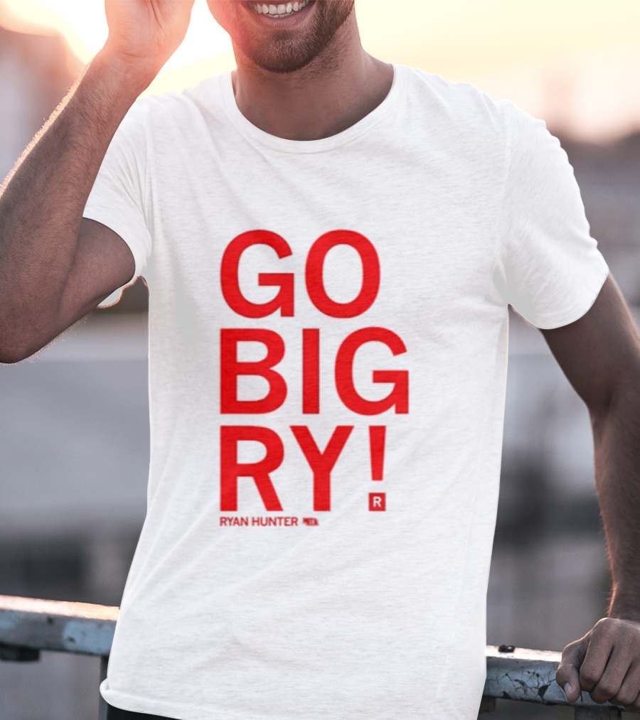 Ryan Hunter 18 Nebraska Huskers Volleyball NCAA Go Big Ry T-Shirt