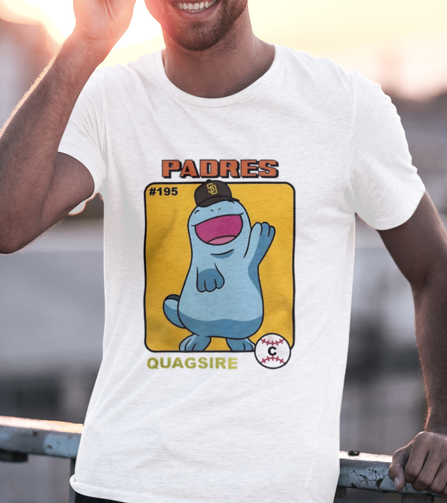 San Diego Padres Quagsire Pokemon Collaboration #195 T-Shirt