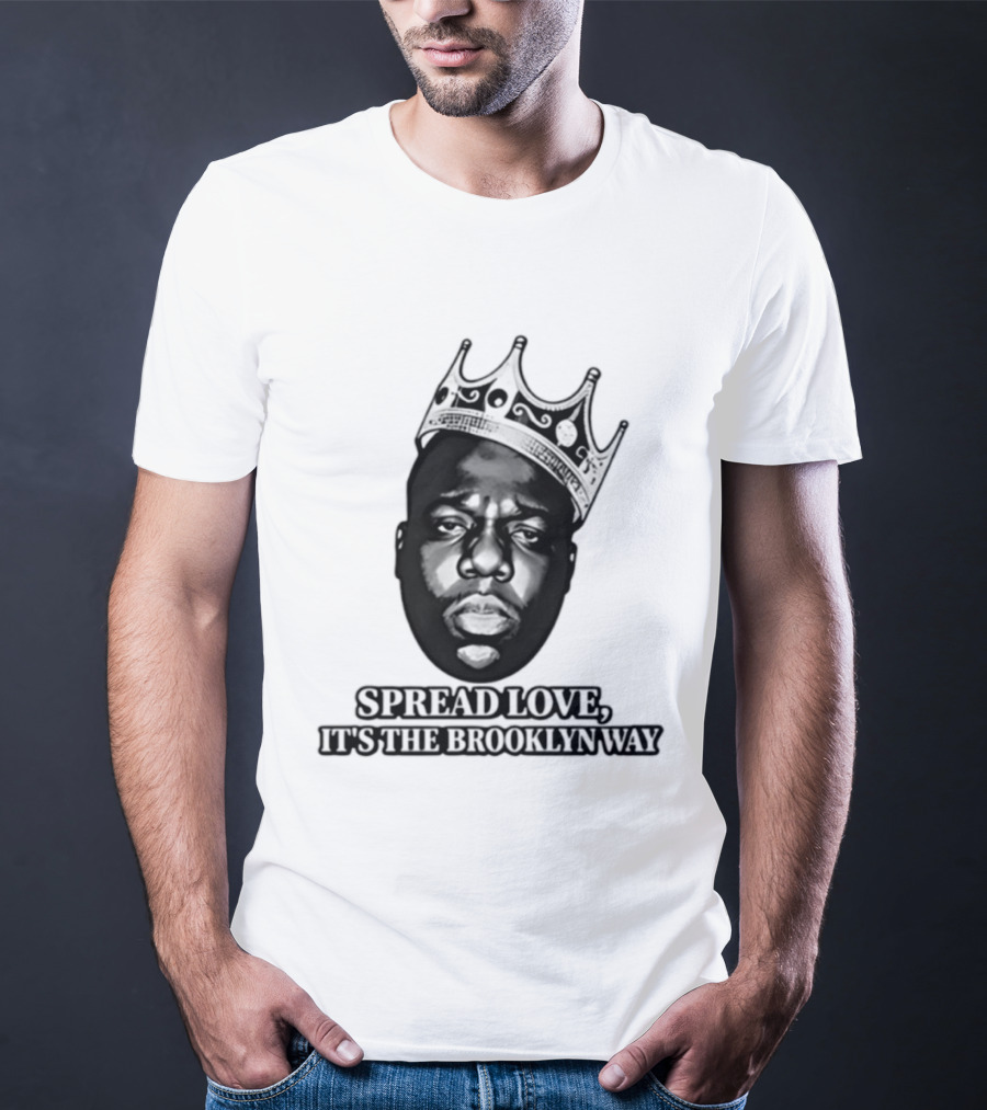 Jo Koy Biggie Spread Love It's The Brooklyn Way Crowned T-Shirt