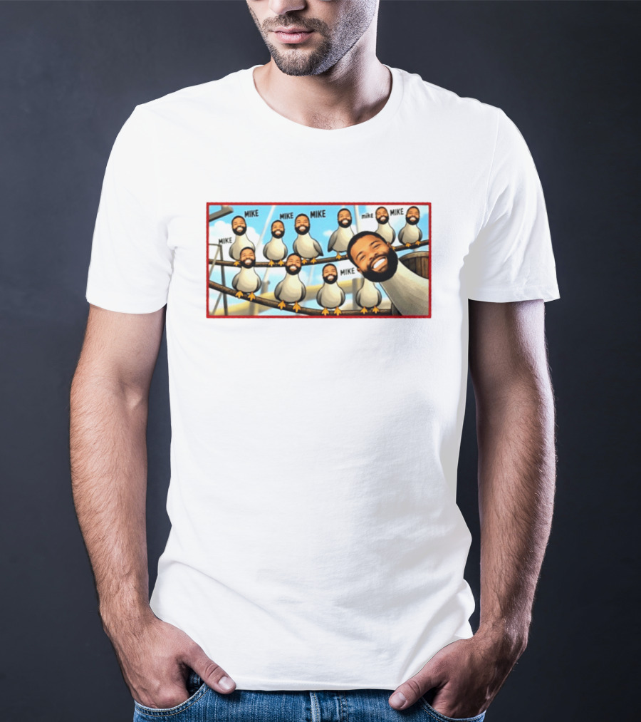 Trent Williams Mike Evans Meme Featuring Seagulls Repeating Mike San Francisco 49ers T-Shirt