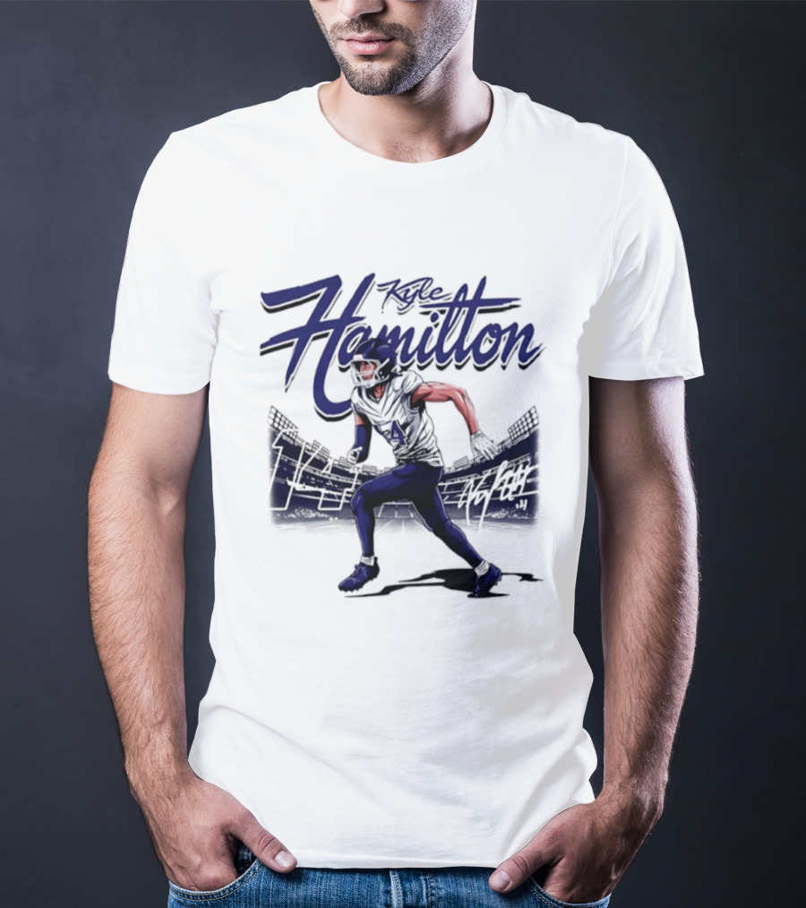 Hamilton Kyle 14 Baltimore Ravens Player Name T-Shirt