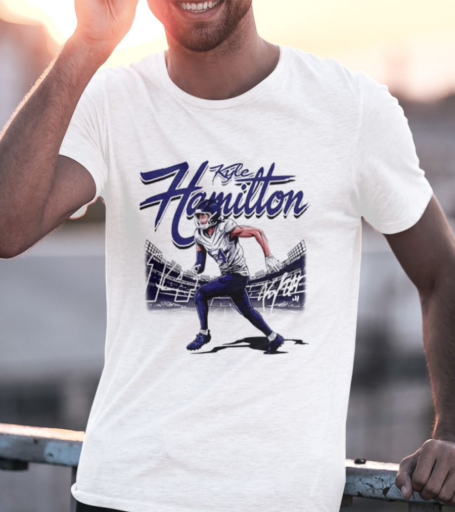 Hamilton Kyle 14 Baltimore Ravens Player Name T-Shirt
