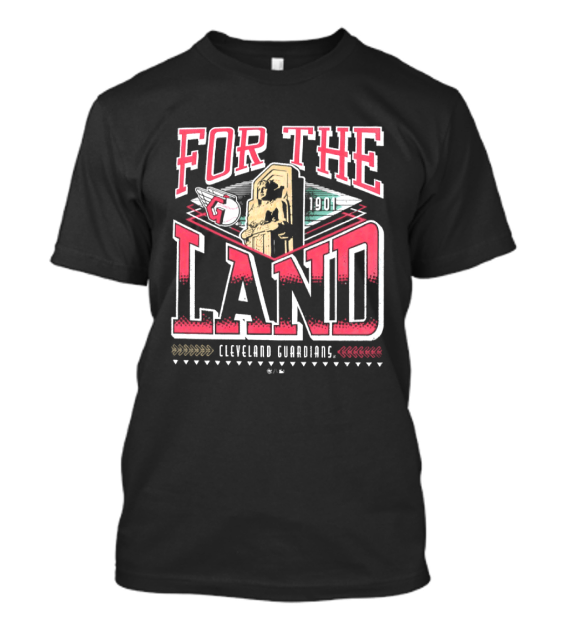 Cleveland Guardians For The Land 1901 Team Spirit Baseball T-Shirt
