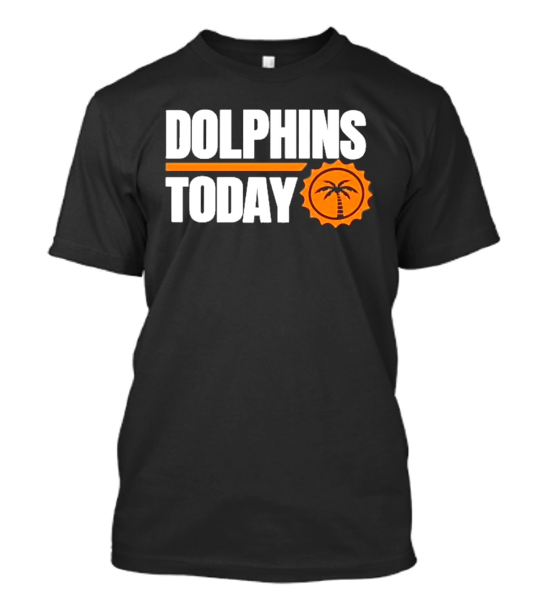 Dolphins Today Chat Sports Football Palm Tree T-Shirt