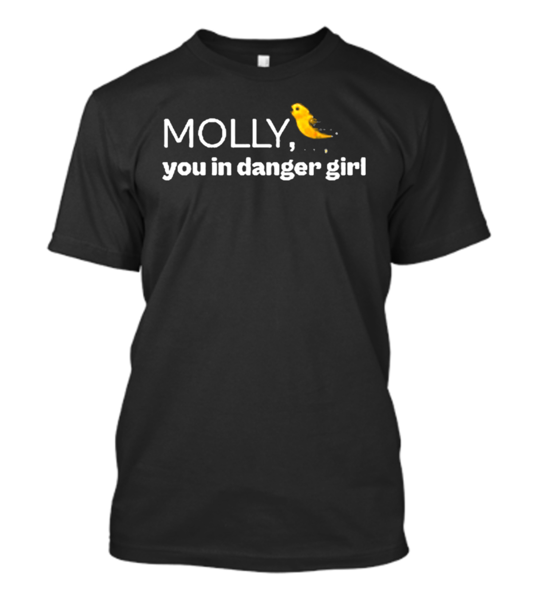 Molly You In Danger Girl Yellow Splash T-Shirt