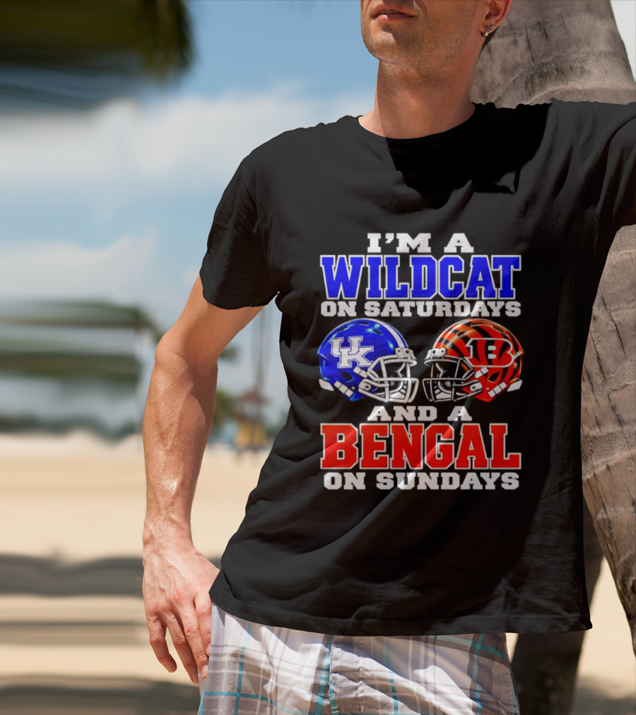 I'm A Kentucky Wildcat On Saturdays And A Bengal On Sundays T-Shirt