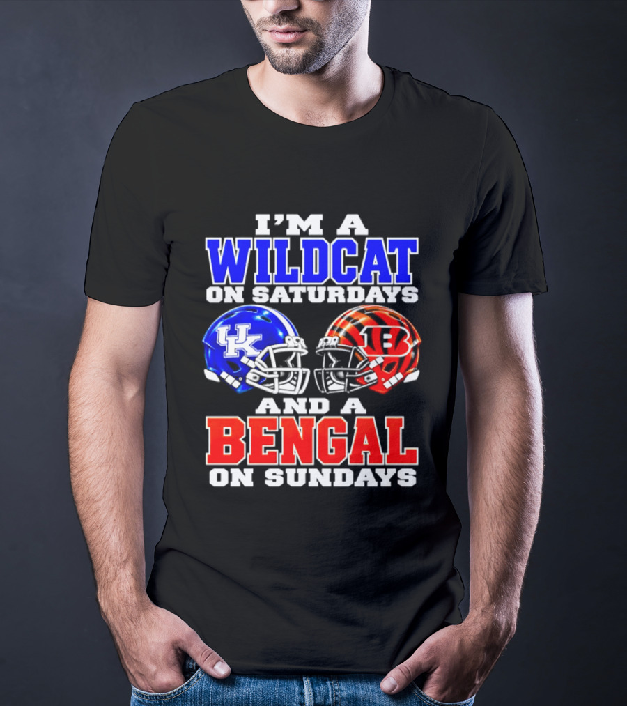 I'm A Kentucky Wildcat On Saturdays And A Bengal On Sundays T-Shirt