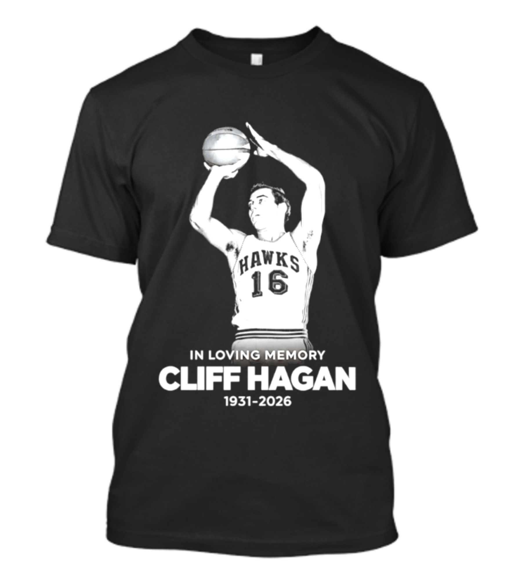 In Loving Memory Cliff Hagan 1931 2026 Basketball Legend T-Shirt