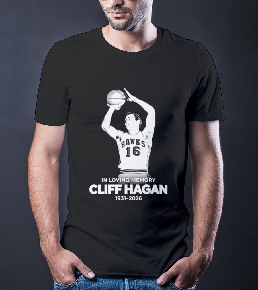 In Loving Memory Cliff Hagan 1931 2026 Basketball Legend T-Shirt