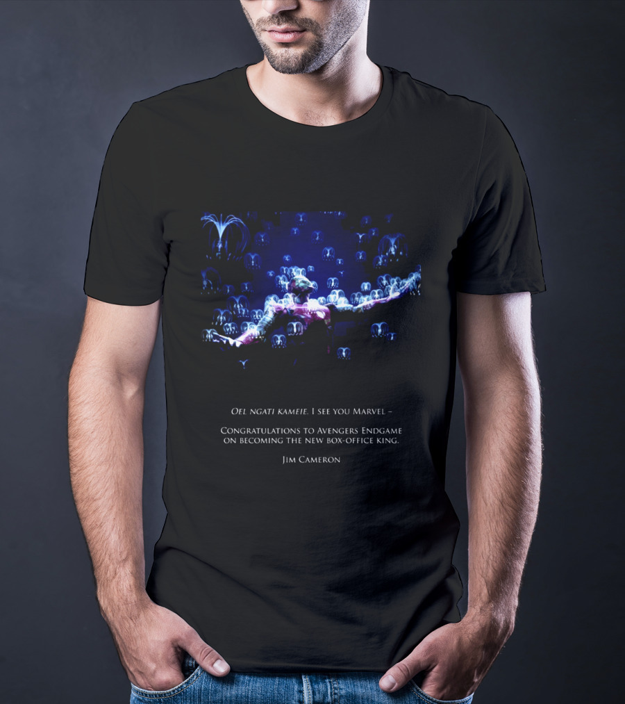 Oel Ngati Kameie I See You Marvel Congratulations To Avengers Endgame On Becoming The New Box Office King Jim Cameron T-Shirt