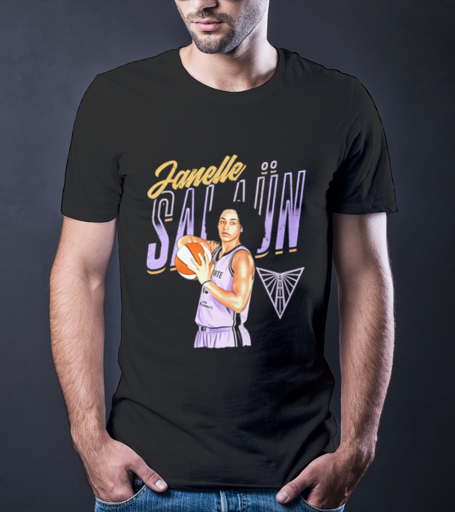 Janelle Salaun Golden State Valkyries Basketball Pose 2026 T-Shirt