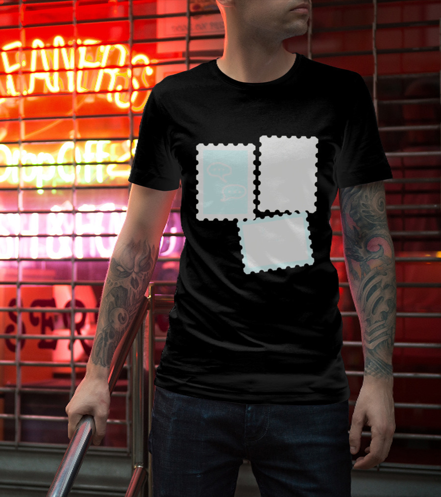 MassBQ Postage Stamps Speech Bubbles Collection T-Shirt