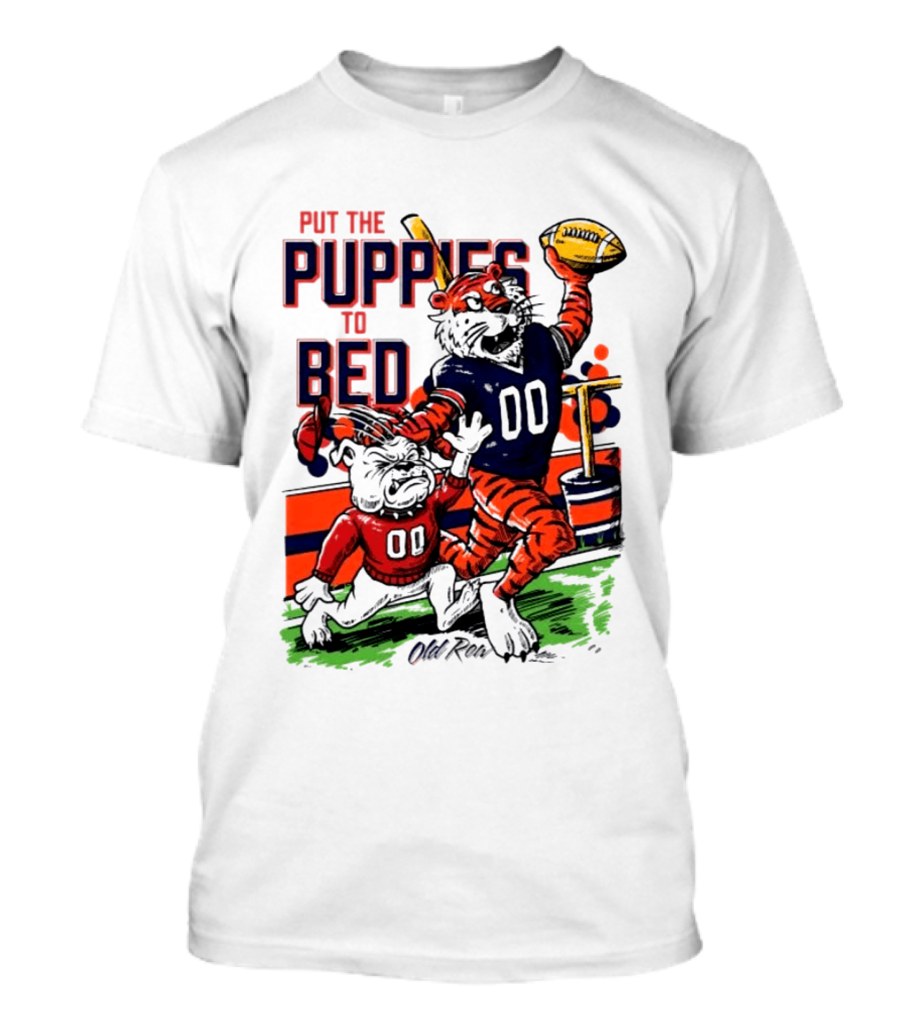 Auburn Tigers Put The Puppies To Bed Georgia Bulldogs Football Victory 2026 T-Shirt