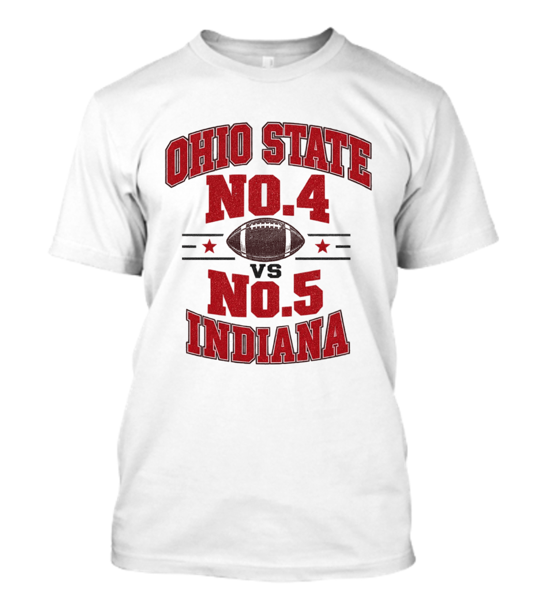 Ohio State No 4 Vs No 5 Indiana Football Showdown 2026 T-Shirt