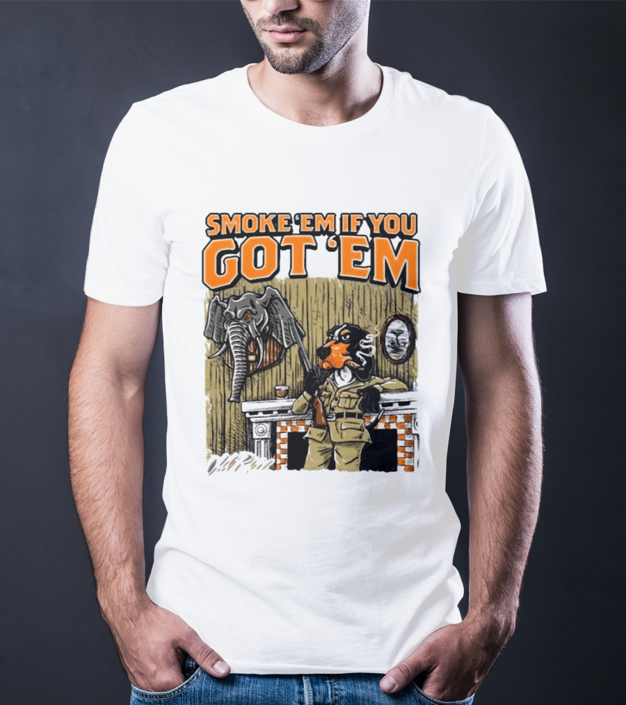 Smoke 'Em If You Got 'Em Tennessee Volunteers Beat Alabama Crimson Tide 26 10 T-Shirt