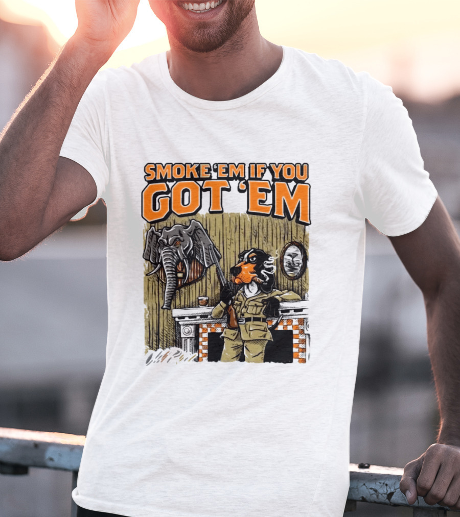 Smoke 'Em If You Got 'Em Tennessee Volunteers Beat Alabama Crimson Tide 26 10 T-Shirt