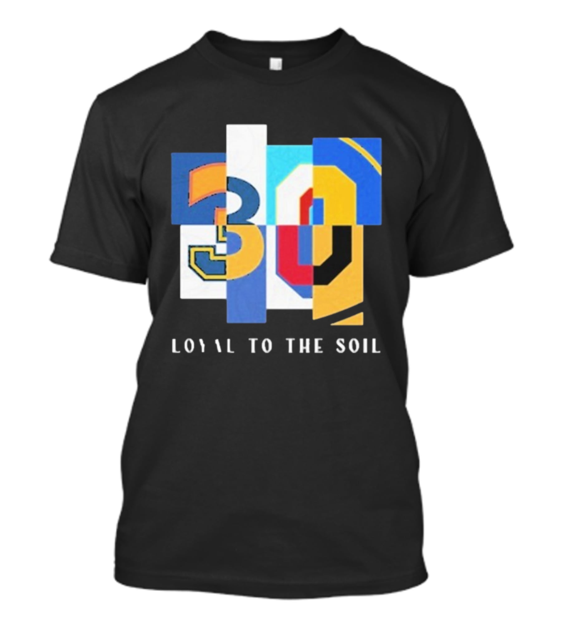 30 Loyal To The Soil Sports-Inspired Patchwork Style T-Shirt