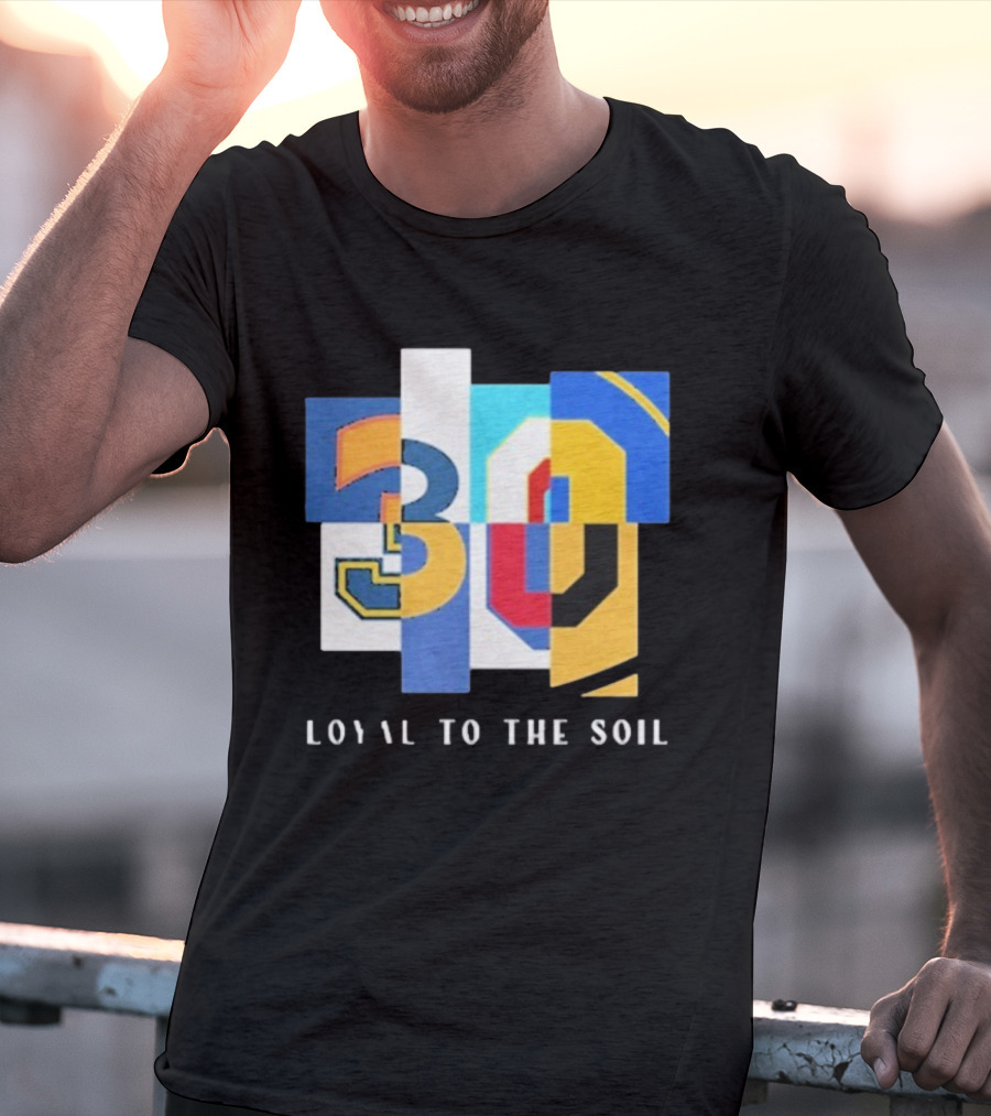 30 Loyal To The Soil Sports-Inspired Patchwork Style T-Shirt