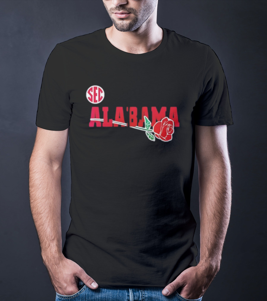 SEC Alabama Crimson Tide Rose Bowl 2026 T-Shirt