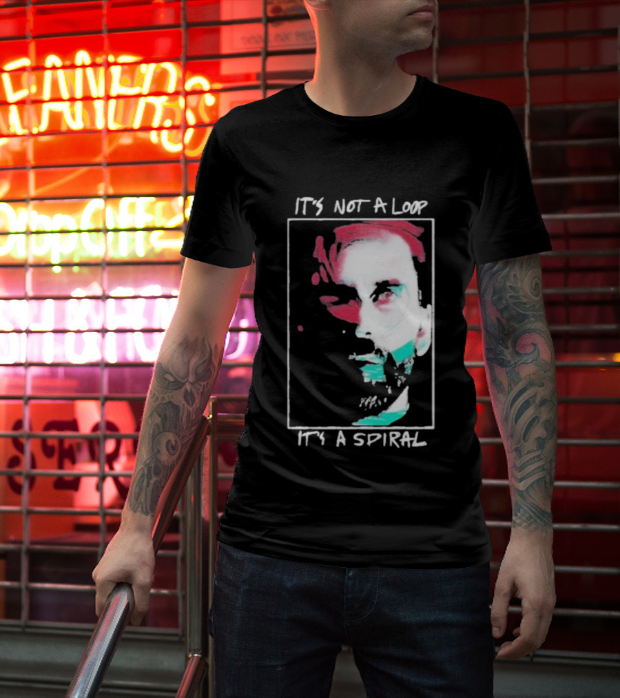 Alan Wake 2 It's Not A Loop It's A Spiral Portrait Style T-Shirt