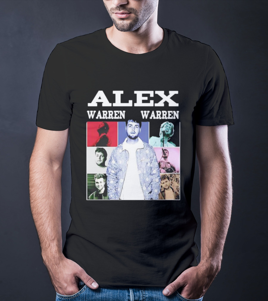 Alex Warren Tour Vintage Collage Style Photography T-Shirt