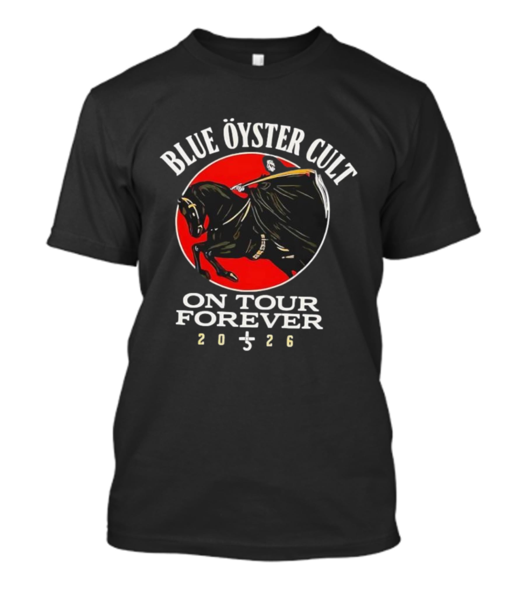 Blue Öyster Cult On Tour Forever 2026 Rider Emblem T-Shirt