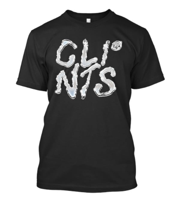 CLINTS Chrome Melting Text T-Shirt