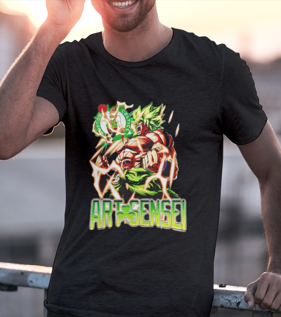 Dragon Ball Z Broly Boston Celtics Art Sensei T-Shirt