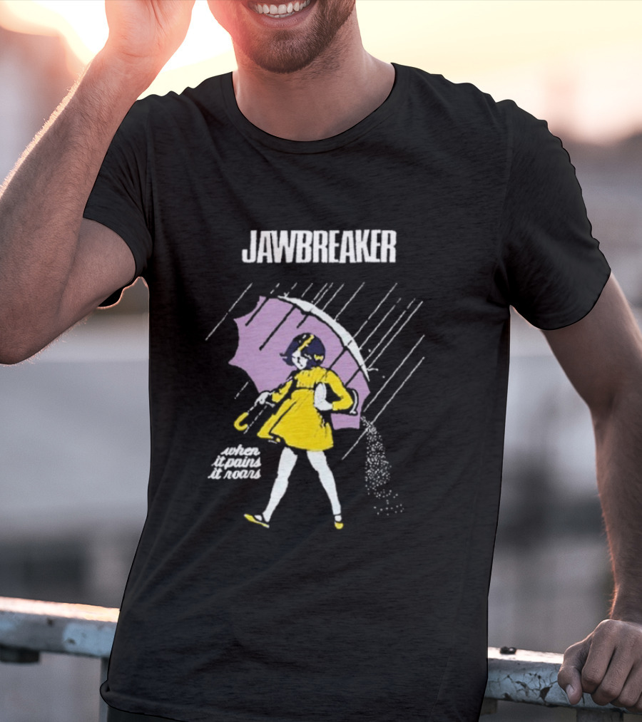 Jawbreaker When It Pains It Roars Umbrella Girl In Yellow Dress T-Shirt
