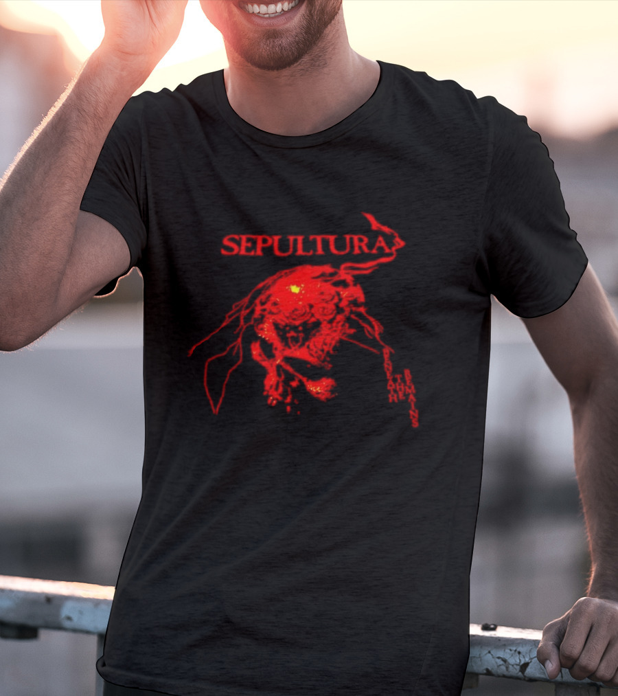 Sepultura Beneath The Remains Skull Artwork Red T-Shirt