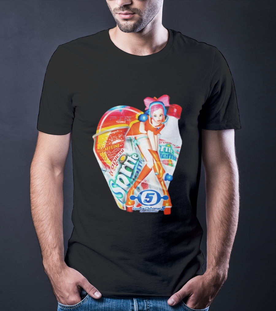 Tropical Sprite Remix No Caffeine Space Channel 5 Special Edition T-Shirt