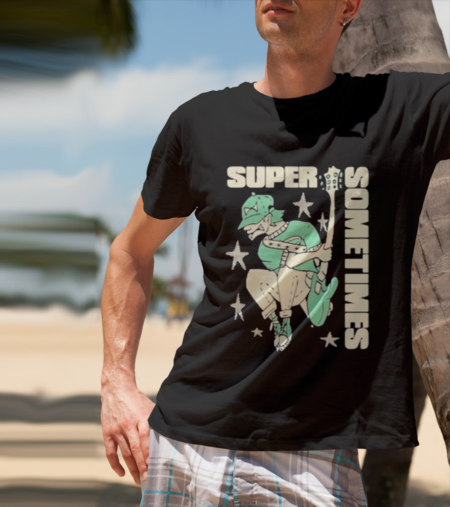 Super Sometimes Jumpman Guitar Star Icon T-Shirt
