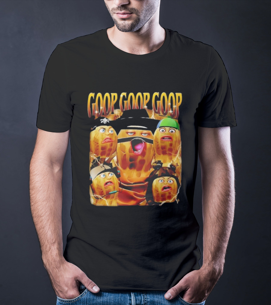 Goop Goop Goop Burnt Peanut Characters Comic Faces T-Shirt