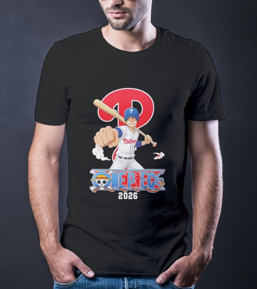 Philadelphia Phillies One Piece Crossover 2026 T-Shirt