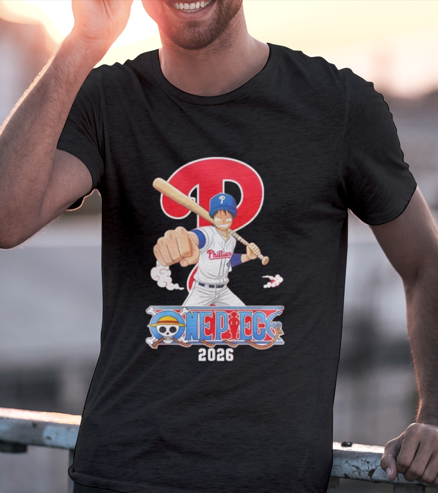 Philadelphia Phillies One Piece Crossover 2026 T-Shirt